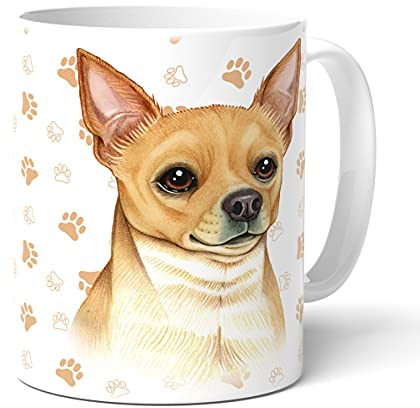 CHIHUAHUA (14) - Kaffeetasse mit Spruch. Becher mit Hundemotiv. Teetasse, Tasse, Kaffeebecher. Praktisches Geschenk für Frauchen, Herrchen und alle Hunden Liebhaber.