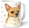 CHIHUAHUA Tasse à café avec inscription en allemand « Dog » - Cadeau pour les femmes, les maîtres et tous les amoureux des chiens.