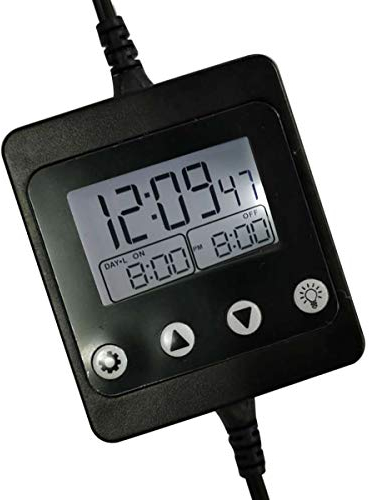 Nicoone Minuterie pour Aquarium, 24 Heures Programmable Numérique Minuterie Contrôleur, Minuteur numérique pour Aquarium,Minuterie de Contrôle d'Éclairage