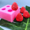 Molde de silicona 3D Mini fresa frambuesa y arándano Fondant Jabón Vela de cera de morera derretir moldes