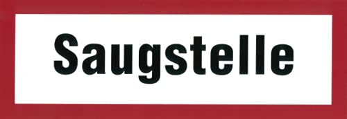 Schild Saugstelle Kunststoff 297x105mm Löschwasserentna...