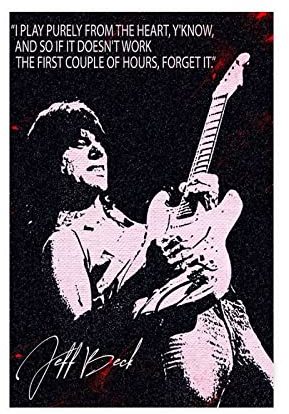 Jeff Beck Musik-Poster / Poster, Musikkunst, Prominent, 30 x 45 cm