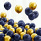 Bealif Navy Blue and Gold Balloons, 30pcs 12 Inch Balloons Metallic in Navy Blue and Gold Thick Chrome Metallic Inflatable Balloons for Birthday Wedding Baby Shower Festival Carnival Party Decorations