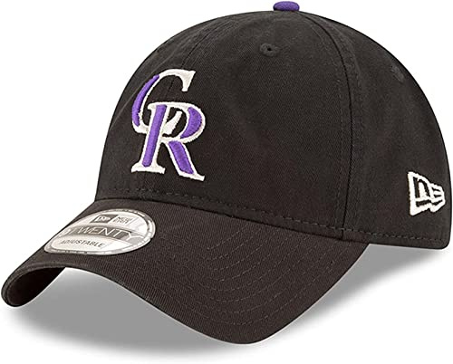 New Era MLB Khaki Core Classic 9TWENTY Adjustable Hat Cap One Size Fits All, Colorado Rockies, One size