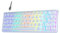AULA 60 Percent Wired Mechanical Keyboard, Hot Swappable Compact RGB Gaming Keyboards with Red Switches-White