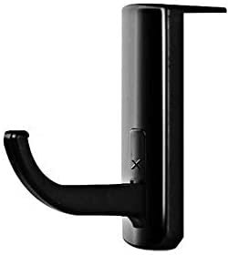 PULABO Headphone Holder - Portable Size Headphones Stand Universal Headphone Head Set Hanger Wall Hook PC Monitor Earphone Stand Rack Holder Rack - Black Durable