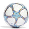 ADIDAS IA0952 UCL TRN Recreational Soccer Ball Unisex Adult Top:White/Silver met./Bright Cyan/Shock Purple Bottom:Iron MET./SOLAR ORANGE Größe 4