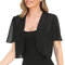 Kobilee Coprispalle Estivo Donna Leggero Copricostumi Manica Corta Blu Bolero Sposa Cipria Coprispalle Cerimonia Argento Cardigan Giacca Estiva Aperto Elegante