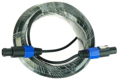 Paccs 20 m Speakon Kabel [1x Speakon-Stecker - 1x Speakon-Stecker] 2 x 1.5mm² Schwarz