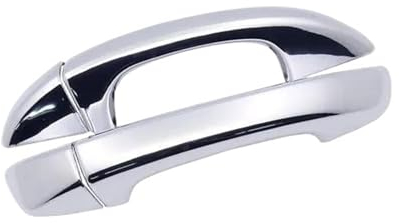 RIBONI Auto Türgriff Abdeckung Für VW Für Scirocco 3 MK3 2008~2017 Auto Chrom Türgriffabdeckung Zubehör Schutzfolie Styling Aufkleber Trim 2009