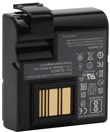 Fayerkar Batterie de rechange P1040667-016 compatible avec imprimante Zebra QLN420, ZQ630 6800 mAh 7,2 V 48,96 Wh (Li-ion)