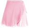 Damen Ballettrock Wickelrock Rosa Chiffon Tanz Rock Verstellbare Taille Krawatten Gymnastik Ballettrock