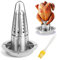 Hähnchenbräter, Edelstahl Hähnchen Ständer, Hähnchen Ständer mit Bierdose, Hähnchengrill, Hähnchenhalter Grill, Hähnchen Grill Ständer, Geflügelbräter Für Grillabende, Spülmaschinenfest
