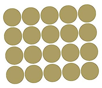 Vaguelly 20stücke Runde Goldene Punkte Wandaufkleber Selbstklebende Wanddekoration Für Kinderzimmer Wohnzimmer Und Schlafzimmer