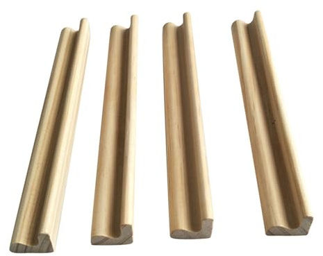 Yhsioaklo Tragbares Dominospiel – Set mit 4 robusten Domino-Halterungen aus | Domino Racks Set Bretter für Domino Game, Mexikanischer Zug, Mahjong (Dominos nicht im Lieferumfang enthalten)