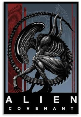 NVBKJH Film Alien Fan Art Poster Dekorative Malerei Leinwand Wandkunst Wohnzimmer Poster Schlafzimmer Malerei 24x36inch(60x90cm)