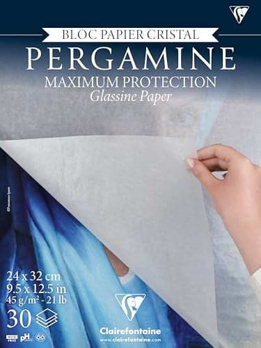 Clairefontaine 976100C Block A4+ 30 Blatt Pergaminpapier 45g