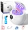 Pulitore per denti a ultrasuoni 45KHz Pulitore per denti con 3 modalità Timer digitale Paradenti per protesi Protesi Protezione notturna Aligner Bretelle Spazzolino Gioielli