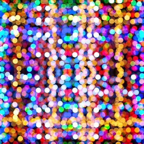 SKIVA Rückwand passend für IKEA® KALLAX Bunte Lichter gelb 0176
