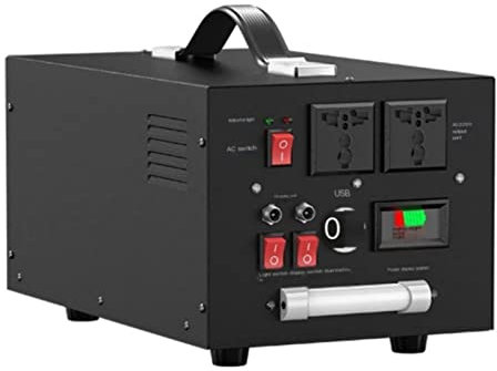 Batterie de camping, station d'alimentation portable, port USB C PD, sortie CC, alimentée par panneau solaire, prise murale pour voiture, pour aventures en plein air (cellule polymère 480 000 mAh, 2