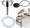 4Ft Magnetic Window Air Conditioner Drain Kit Universal Portable Air Conditioner Drain Hose Kit AC Drain Pipe Replacement Condensate Drain Hose Funnel Connector for Window AC and Mini Split Units
