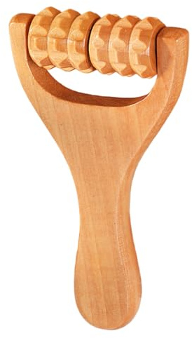 Massagerolle aus Holz – Hand-Massagegerät | Massagegerät mit glatten