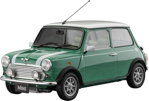 Hasegawa 620789-1/24 Mini Cooper 1997, Almond Green - 1:24 Scale