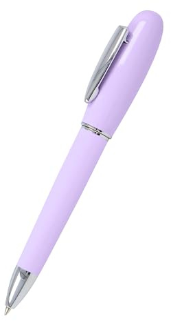 Online Kugelschreiber Highway Lavender I Edle Drehkugelschreiber in Pastell-Flieder mit internationaler Großraummine I Schreibfarbe Schwarz I Mit robustem Metallclip und Aluminium-Gehäuse
