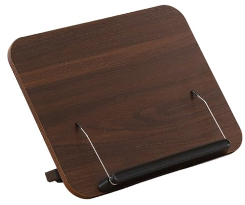 CAZSTYK Support de lecture à angles réglables pour livres et tablettes - Support de recettes ergonomique en bois