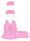 MOACC Hamster Water Bottle, No Drip Automatic Feeder Water and Food Dispenser, Small Animal Drinking Bottle Ideal for Guinea Pig, Rat, Rabbit, Dwarf, Gerbil, Chinchilla(125ML, Pink)