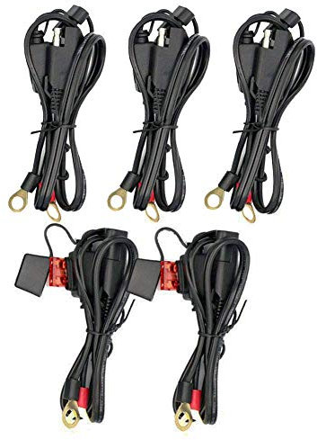 iMESTOU 2FT SAE zu O Ring Verlängerungskabel SAE Terminal Harness 2 Pin Quick Disconnect Stecker Quick Disconnect 10A abgesichert für Motorrad, Auto, Traktor…
