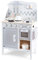 New Classic Toys Cuisine Enfant en Bois Jeu d’Imitation Éducative pour Enfants Bon Appetit DeLuxe Blanche/Argent