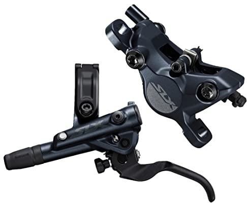 Shimano SLX BR-M7100/BL-M7100 SLX Entlüfteter Bremshebel/Post Mount Bremssattel hinten links grau
