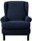 EBETA Jacquard Ohrensesselbezug 2-Teilig Sesselüberwürfe Sesselhussen, Elastisch Sofa Armlehnenbezüge Schonbezug Hussen für Lesesessel, Relaxsessel mit Sitzbezug (Tiefblau)