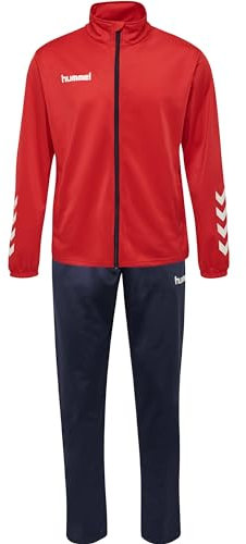 hummel 205876 Herren Ensemble Promo Poly Track Suit, Rouge/bleu Marine, L EU
