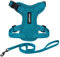 Voyager Step-in Lock Katzengeschirr und reflektierende Katzenleine mit Neoprengriff by Best Pet Supplies - Unterstützt kleine, mittelgroße und große Katzenrassen, Türkis, size XXS - 1,5 m