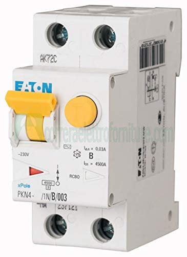 Interruttore magnetotermico differenziale AC 1P+N 40A 300ma 4,5KA EATON 237192