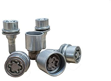 4 boulons antivol avec filetage M12 x 1,25 + clé pour PG 208 2012 > – 207 2006 > – 5008 à partir de 2009 > (uniquement pour jantes en alliage).