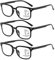 Suertree Multifokale bifokale Lesebrille Antiblaulicht Brille unisex für den täglischen Gebrauch Lesehilfe Multi Fokus Sehhilfe 3PC +2.50 MLD1701