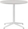 SENGLIDA Weißer Esstisch, rund, kleiner Bürotisch, Konferenztisch, Couchtisch, Besprechungstisch für Büro, Sitzungssaal, Küche, Wohnzimmer, wasserdicht, Schreibtisch, einfache Montage, 80 cm