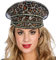 PAPSTAR NEU Hut Kapitänsmütze Burning Man, Leopardenlook