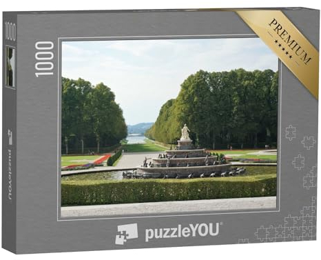puzzleYOU: Puzzle 1000 Teile „Blick auf den Park Herrenchiemsee, Bayern, Deutschland“ – aus der Puzzle-Kollektion Burgen