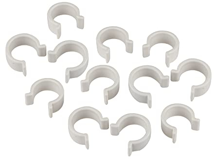 Windhager ALUSTAR 33703 Lot de 12 Clips de Rechange pour Serre Blanc