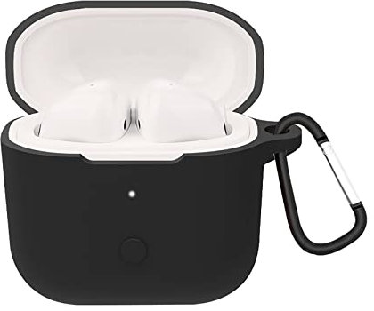GIOPUEY Funda para Redmi Buds 3, Ultradelgado Silicona Case Cover, Anti-caída, Redmi Buds 3 Funda - Negro