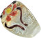 Antica Murrina BAGUE EN VERRE DE MURANO VENISE, Verre, Cristal or