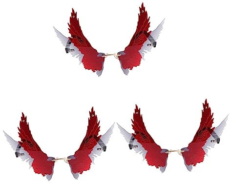 Abaodam 3 Stk Sonnenbrille Neujahrsparty-Brille Weihnachts-Selfie-Requisiten Cool kinder dekor weihnachtsdeko Partybrille Strassenfotografie schmücken Gläser Männer und Frauen Metall