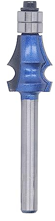DeWIN Fraise à arrondir, Fraise Quart de Rond, Fraise à Double Roulement à Tige R2.5 pour Les Formes de Coupe du Bois