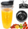 [Upgrade] 6-Fins Female Ninja Blender Blade with Cup,Replacement Parts Compatible with Auto iQ Blenders. [4Inch Female Fins ONLY]