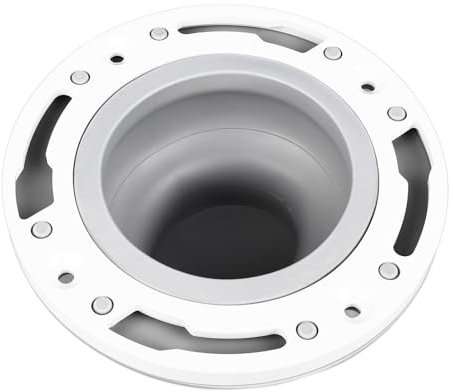 Luqeeg Toilet Flange, Silicone and ABS Gray Universal Toilet Flange Replacement, Toilet Repair and Install for 4in 5in Special 3in Waste Pipe