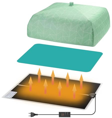 YUNKOZAND Harz-Heizung 20W mit Timer-Funktion, 3-Stufen-Temperatur, Heizpad, Geeignet für Verschiedene Silikonformen, Harz-Formen